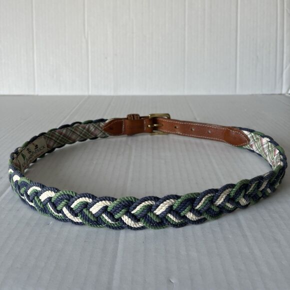Kiel James Patrick Handcrafted Nautical Rope Braided Woven Belt Leather 32 Multi - Picture 10 of 16